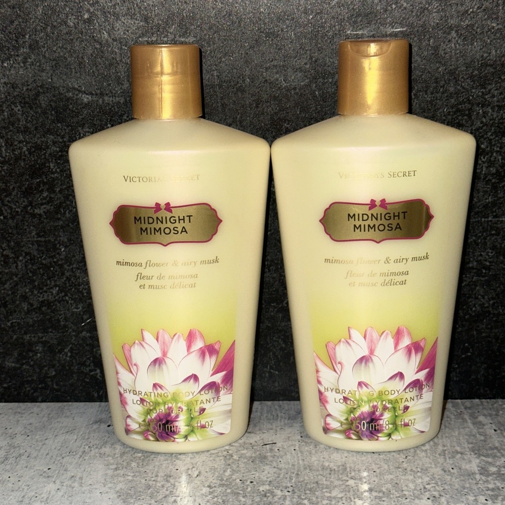 2 Lot Victoria's Secret Midnight Mimosa Hydrating Body Lotion 8.4 oz